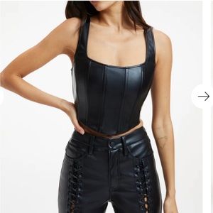 Good American leather corset. Sold out on website